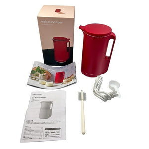 レコルト ソイアンドスープブレンダー RSY-1(R) レッド recolte Soy & Soup Blender キッチン家電 スープ ペースト食 ジュース 中古 W1