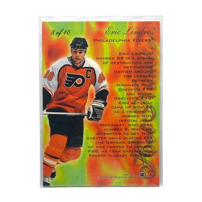 FLEER NHLカード FRAIR HOT NUMBERS ERIC LINDROS FLYERS #8 中古 IT2