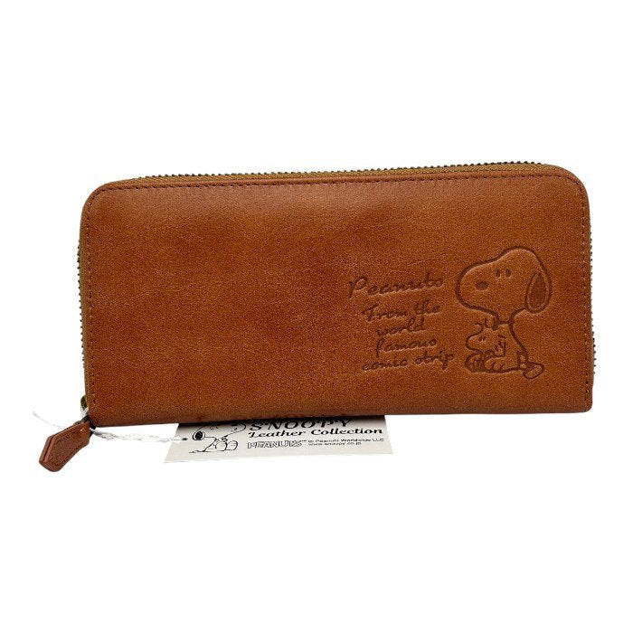 未使用品 スヌーピーLC チェックシリーズ 長財布 牛革 SN0161 レディース レザー キャラクター かわいい 中古 W４