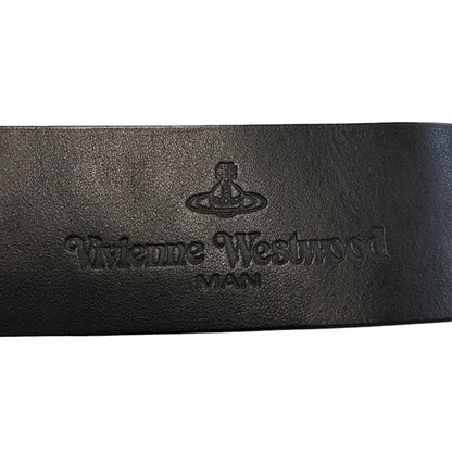 Vivienne Westwood MAN ヴィヴィアンウエストウッドマン ベルト メンズ レザー トップ式 スカル チェック ホワイト/ブラック 中古 T1