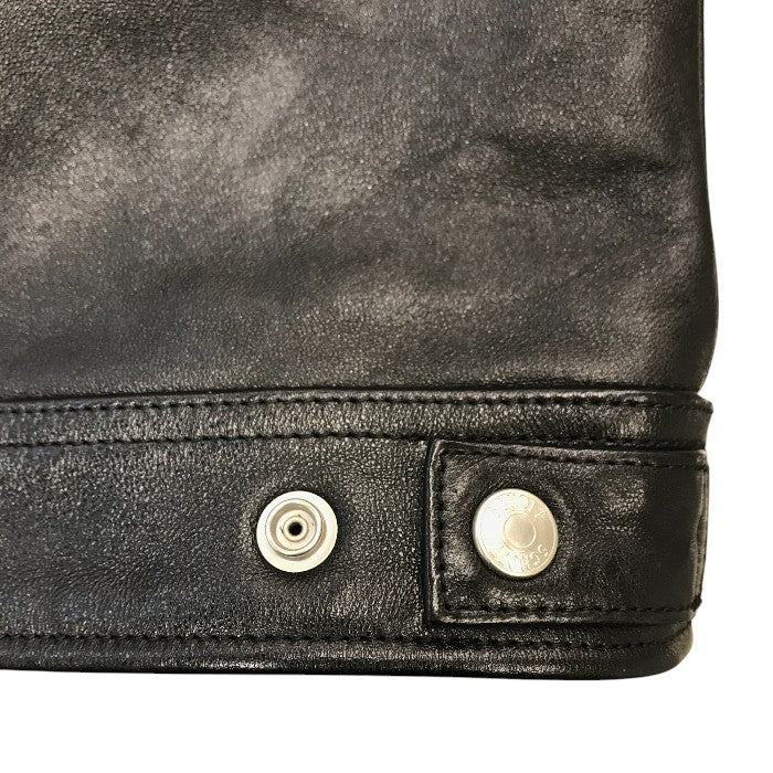 Schott ショット トラッカージャケット メンズ ラムレザー シングル 羊革 ブラック Sサイズ 3121034 中古 T1