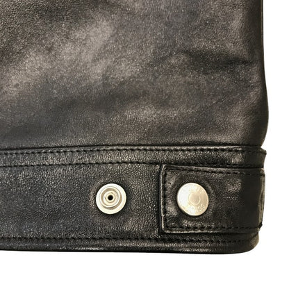 Schott ショット トラッカージャケット メンズ ラムレザー シングル 羊革 ブラック Sサイズ 3121034 中古 T1