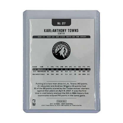 PANINI NBAカード HOOPS KARL-ANTHONY TOWNS MINNESOTA TIMBERWOLVES 02/10 #217 中古 IT1