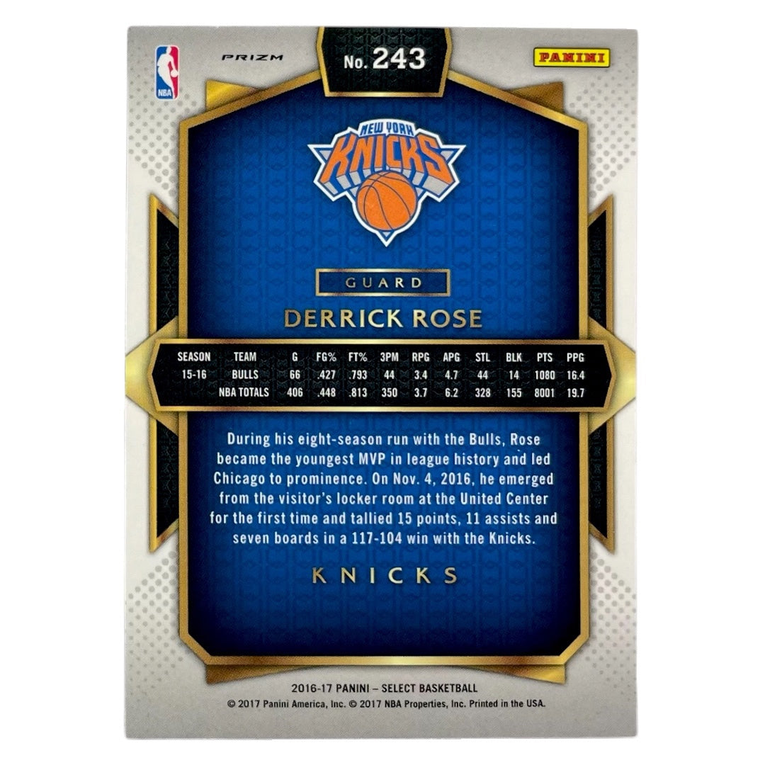 PANINI NBAカード SELECT PRIZM DERRICK ROSE KNICKS #243 中古 IT2