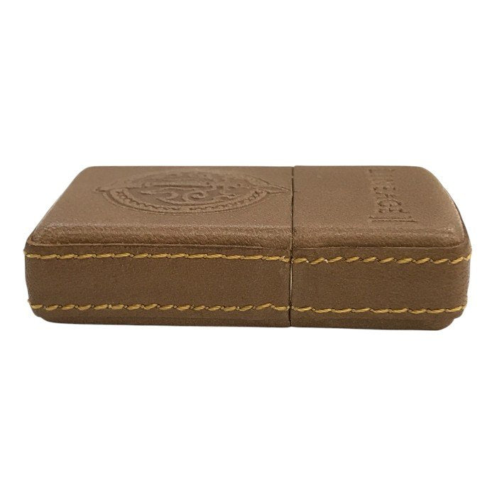 リネージュII × ZIPPO 3周年記念 種族シリーズ ドワーフ オイルライター LINEAGE 限定100個 シリアルナンバー 革巻き 型押し レザー ブラウン 中古 T1