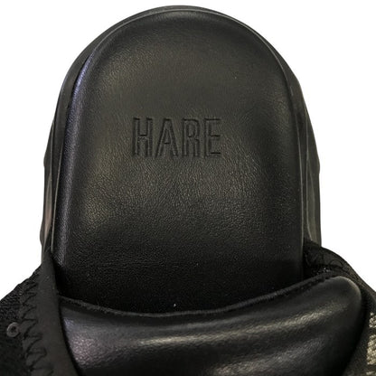 HARE サンダル レディース 夏 レザー ラメ メッシュ ブラック Lサイズ 中古 M1