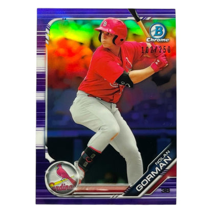 TOPPS MLBカード BOWMAN CHROME NOLAN GORMAN ST. LOUIS CARDINALS /250 #BCP-221 中古 IT2