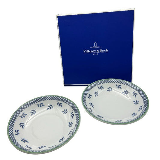 Villeroy＆Boch Switch3 ビレロイ＆ボッホ スイッチ3 深皿 パスタプレート 23cm ペア 洋食器 皿 かわいい おしゃれ セット 2枚 中古 W４