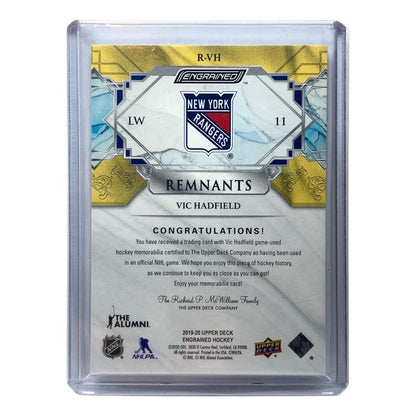 UPPER DECK NHLカード ENGRAINED VIC HADFIELD RANGERS 056/100 #R-VH 中古 IT2