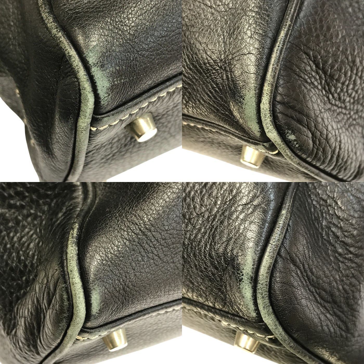 PRADA プラダ トートバッグ レディース レザー ショルダー ハンドバッグ ベルトデザイン A4収納 通勤 ブラック 中古 T1