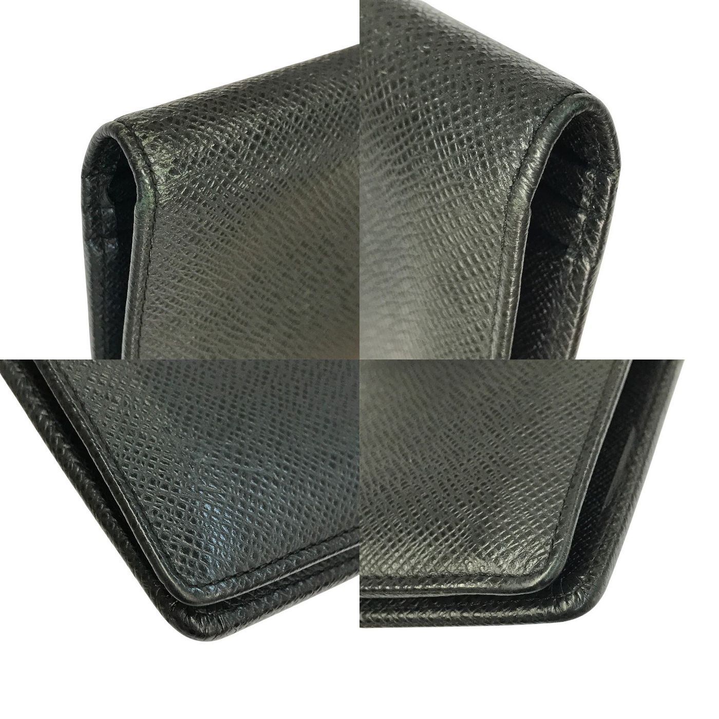 LOUIS VUITTON ルイヴィトン タイガ ポルトフォイユ・ブラザ 長財布 メンズ 2つ折り 旧型 小銭入れあり ブラック M30501 中古 T1