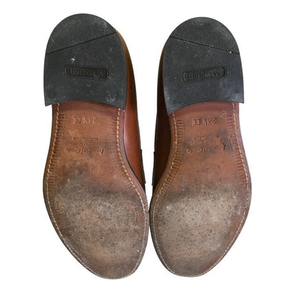 Burberrys バーバリーズ ローファー ブラウン 24 1/2 EE 靴 シューズ レザー 本革 メンズ 中古 W1