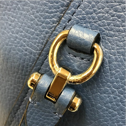 COACH コーチ プレーリーサッチェル ハンドバッグ レディース 2way ショルダー レザー シルバー金具 ブルー 58874 中古 T1