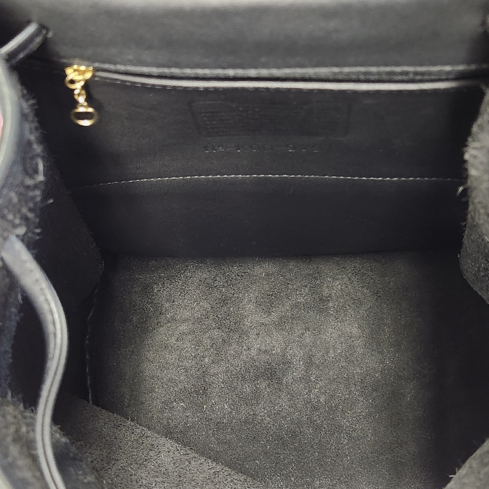 COACH コーチ リュック レディース レザー オールド ヴィンテージ ターンロック バックパック ブラック 9791 中古 T1