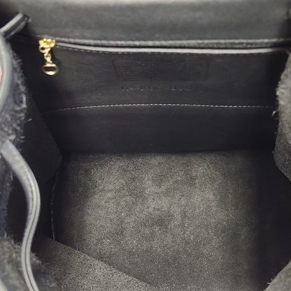 COACH コーチ リュック レディース レザー オールド ヴィンテージ ターンロック バックパック ブラック 9791 中古 T1