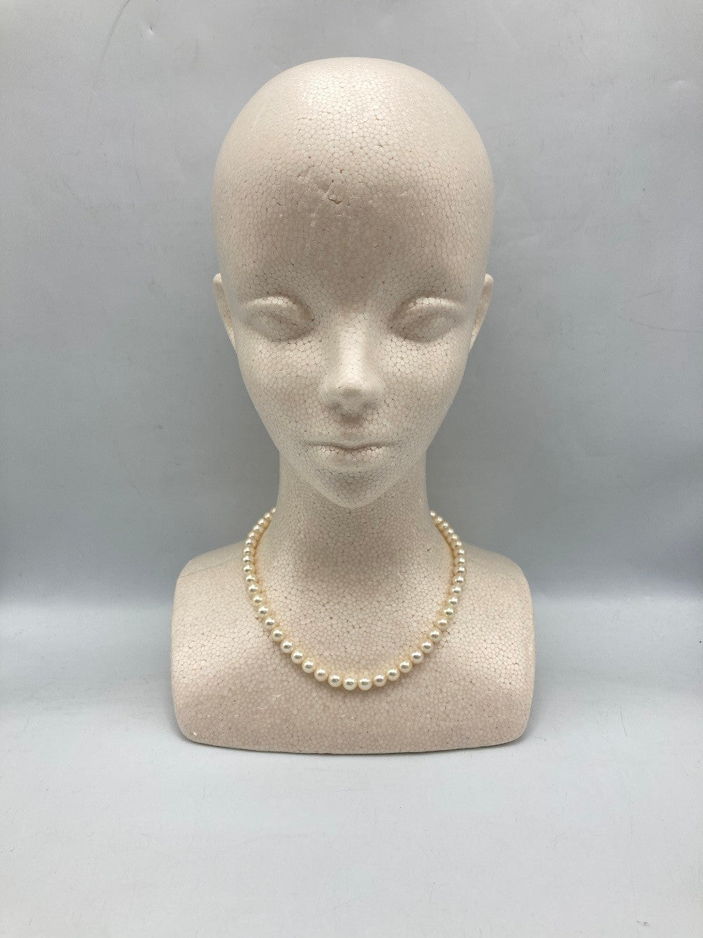 シルバー 7mmパール ネックレス 中古 D4