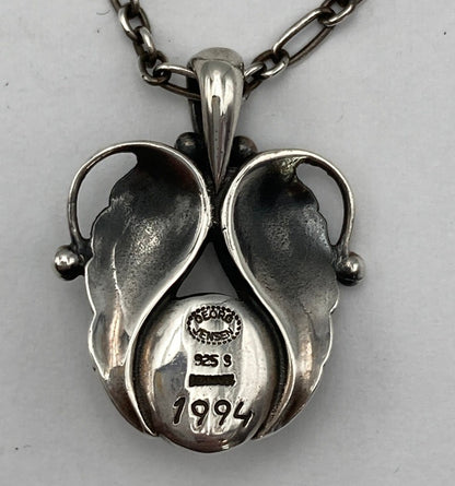 GEORG JENSEN ジョージジェンセン 1994年 ヘリテージ イヤーネックレス SV925 中古 D4