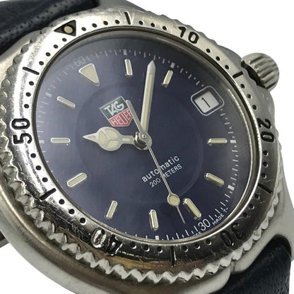 TAG HEUER タグホイヤー セルデイト 腕時計 ユニセックス ボーイズ 自動巻き オートマティック アナログ シルバー/ネイビー WI2211 中古 T1