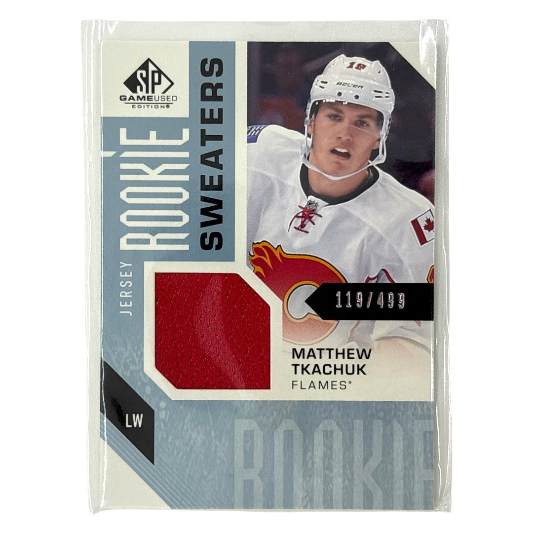 UPPER DECK NHLカード SP GAME USED MATTHEW TKACHUK FLAMES /499 #RS-MT 中古 IT1