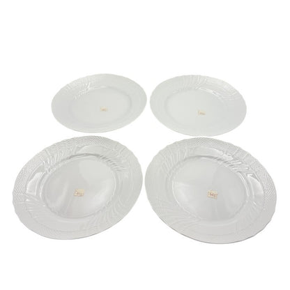 未使用品 Richard Ginori リチャードジノリ ベッキオホワイト 24cm 4枚セット 洋食器 大皿 ブランド おしゃれ 中古 W４