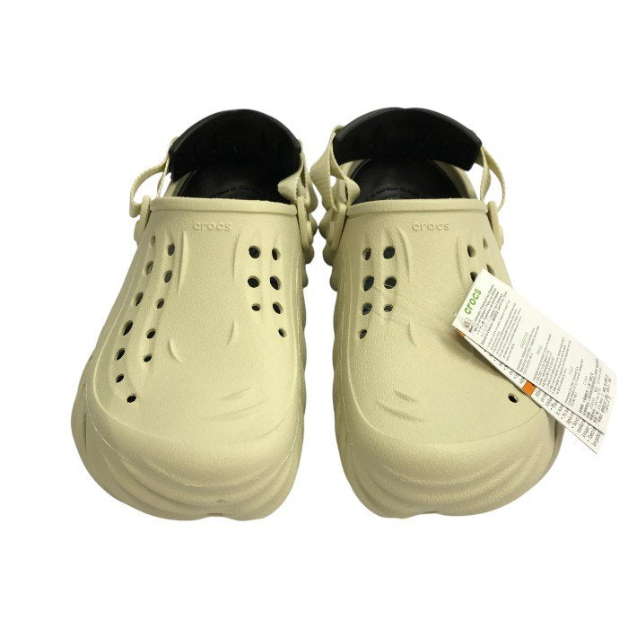 crocs クロックス ECHO CLOG サンダル メンズ エコークロッグ バックストラップ アイボリー M10/W12/28cm 中古 T1