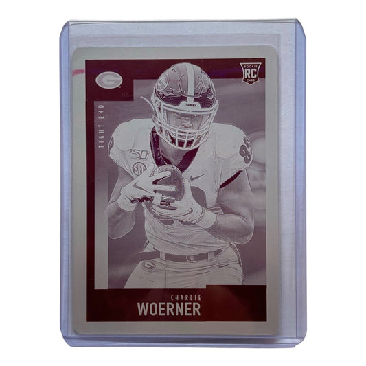 PANINI NFLカード SCORE CHARLIE WOERNER GEORGIA 1of1 #401 中古 IT2