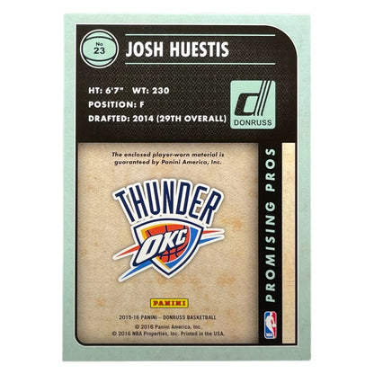 PANINI NBAカード DONRUSS JOSH HUESTIS OKLAHOMA CITY THUNDER /149 #23 中古 IT2