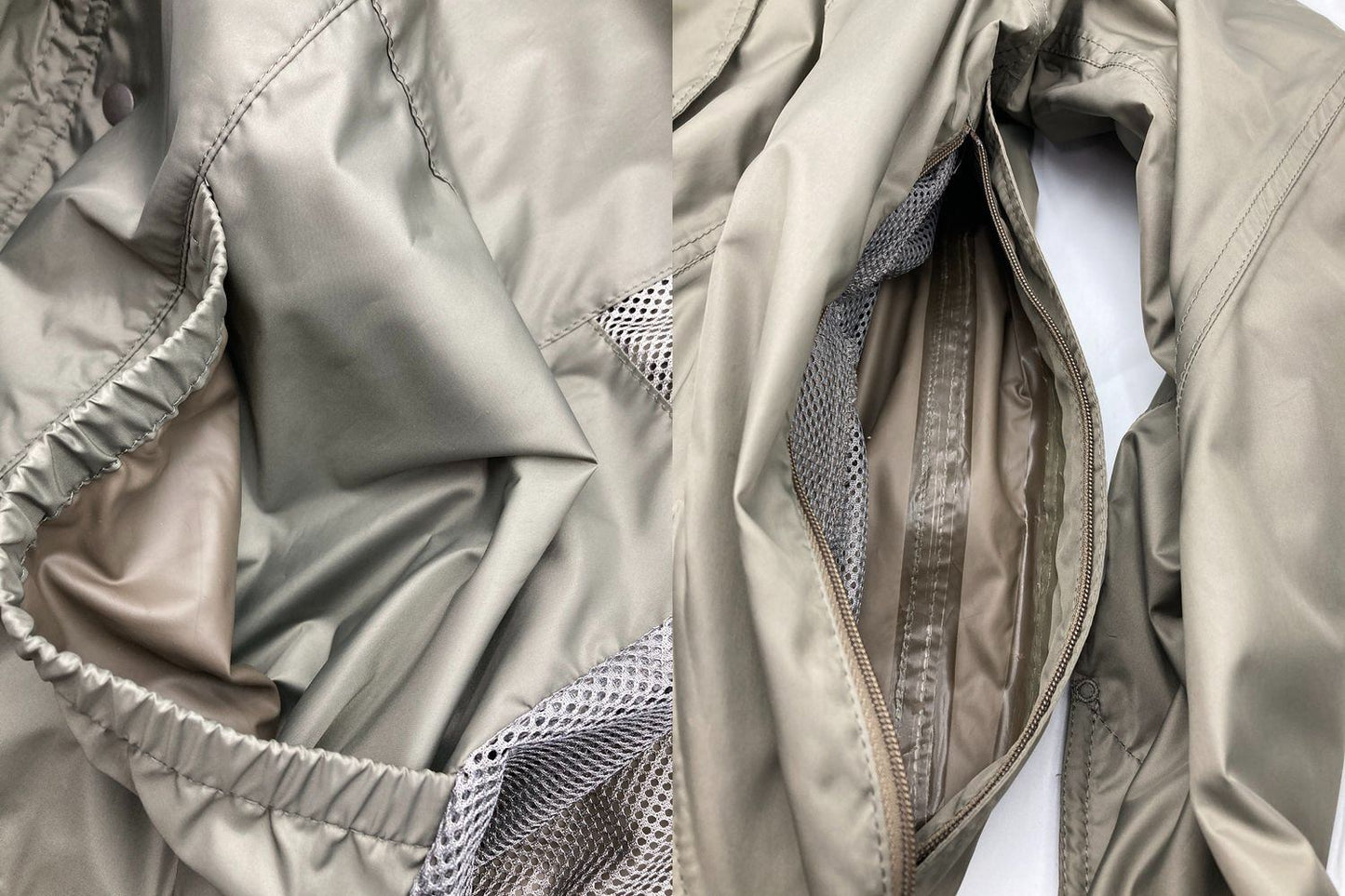 ISSEY MIYAKE イッセイミヤケ パラシュートコート ME83FA032 08AW サイズ2 カーキ 中古 D4