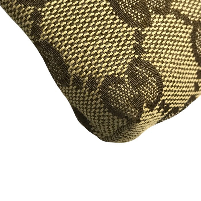 GUCCI グッチ ボディバッグ メンズ GGキャンバス/レザー ウエストポーチ 斜め掛け ショルダーバッグ ベージュ/ブラウン 28566 中古 T1