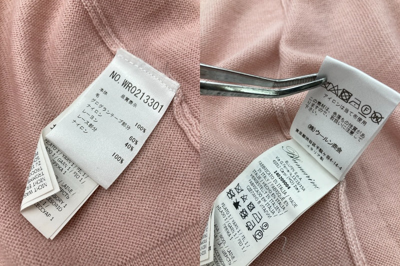 Blumarine ブルマリン レース付 フレアスリーブ カーディガン サイズ IT38 レディース 中古 D4