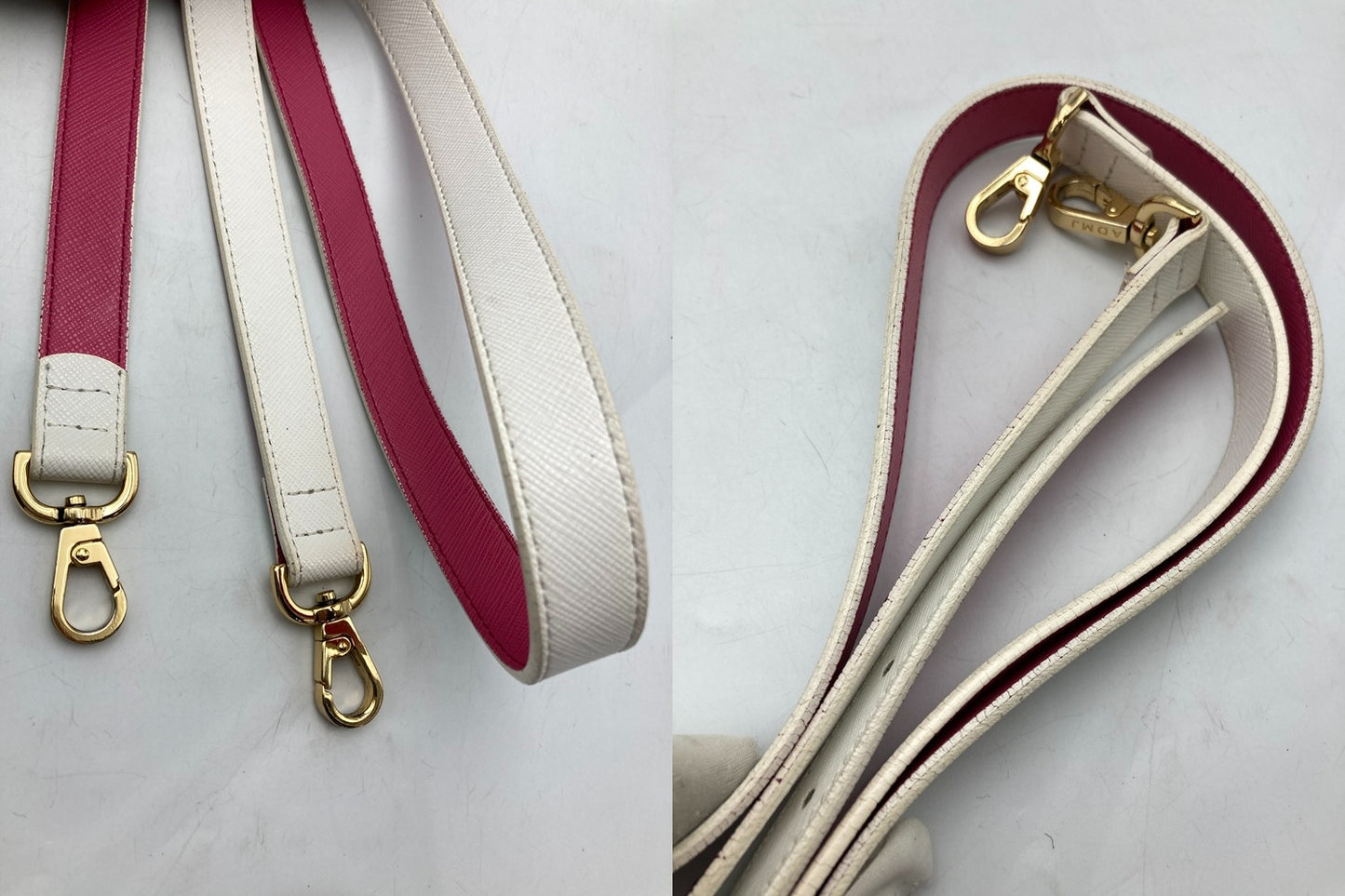 A.D.M.J. エーディーエムジェイ カレラ バイカラー 2WAY ショルダーバッグ 中古 D4