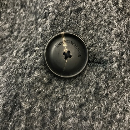 EMPORIO ARMANI エンポリオアルマーニ チェスターコート メンズ 19AW SARTORIAL DECO ウール/アルパカ混 グレー 44サイズ 41LSE0 41901 中古 T1