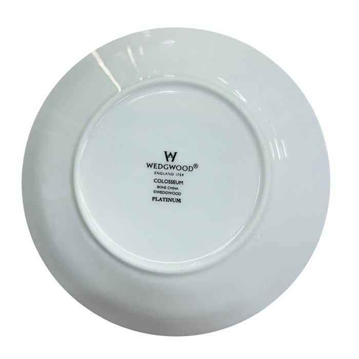WEDGWOOD コロシアムプラチナ カップ＆ソーサー ウェッジウッド 洋食器 ブランド ホワイト 中古 W４
