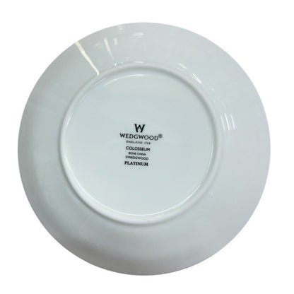 WEDGWOOD コロシアムプラチナ カップ＆ソーサー ウェッジウッド 洋食器 ブランド ホワイト 中古 W４