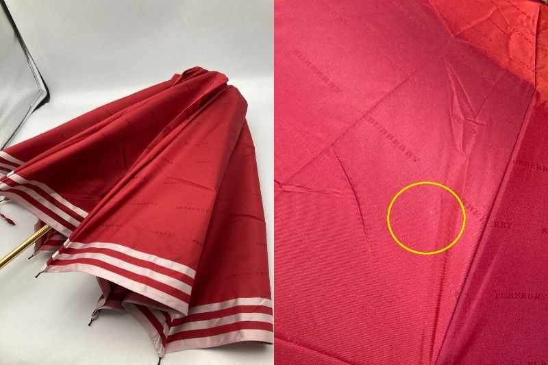 BURBERRY バーバリー 折りたたみ 雨傘 中古 D4