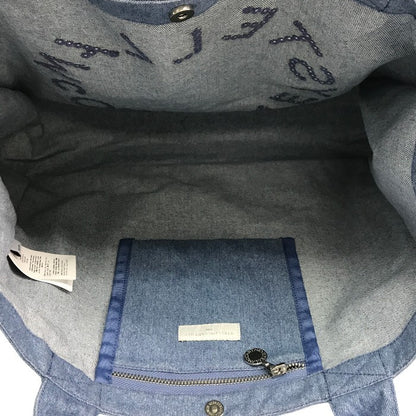 STELLA McCARTNEY KIDS ステラマッカートニー トートバック レディース/キッズ デニム生地 ロゴ A4収納 ブルー TY0A98 Z3618 中古 T1
