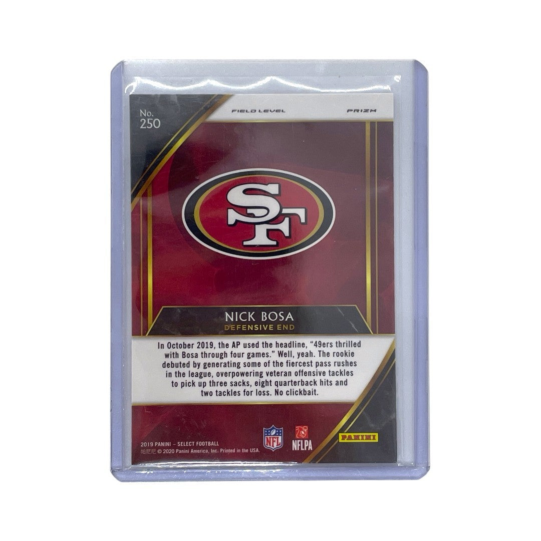 PANINI NFLカード SELECT FIELD LEVEL PRIZM NICK BOSA SAN FRANCISCO 49ERS #250 中古 IT1