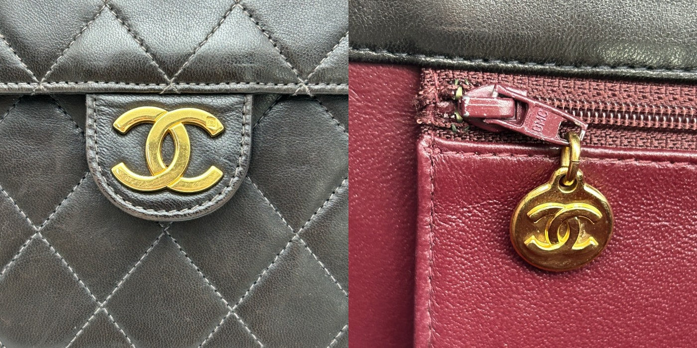CHANEL シャネル 旧マトラッセ バッグ ブランド レザー 鞄 ショルダー レディース 中古 W４