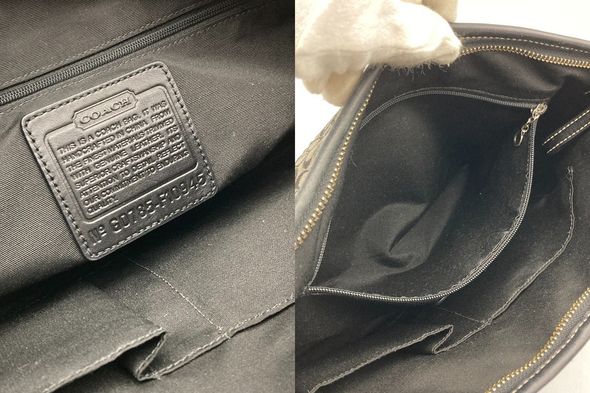 COACH コーチ ミニシグネチャー 2WAY ショルダーバッグ F10945 中古 D4