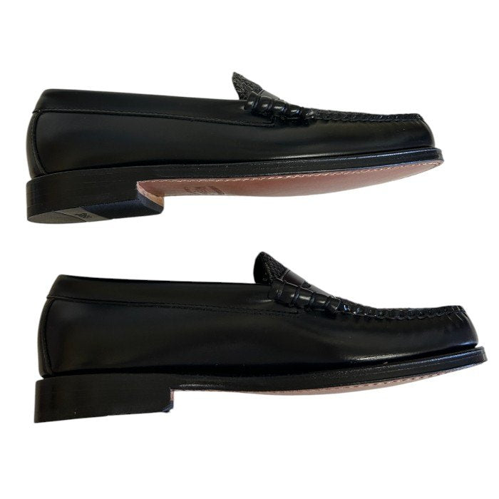 G.H.BASS ジーエイチバス WEEJUNS ローファー ツイード ブラック US7.5 (約25.5cm) 靴 シューズ メンズ レザー 中古 W1