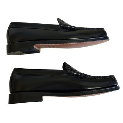 G.H.BASS ジーエイチバス WEEJUNS ローファー ツイード ブラック US7.5 (約25.5cm) 靴 シューズ メンズ レザー 中古 W1