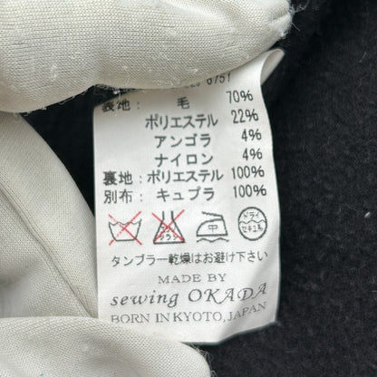 SOUSOU ソウソウ 角袖外套 短丈 コート F アウター レディース 冬 日本製 京都 中古 W４
