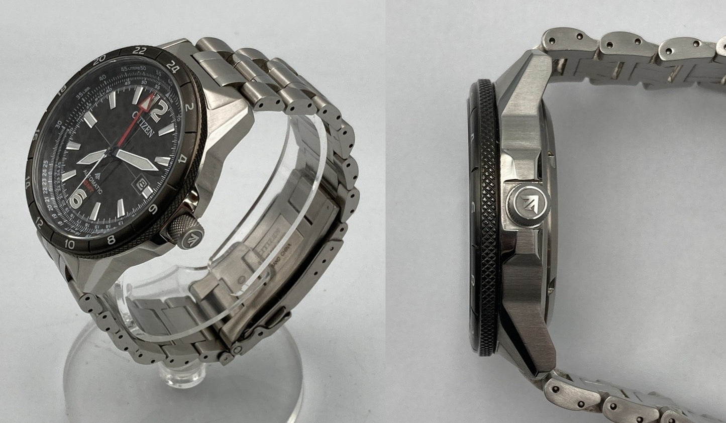 CITIZEN シチズン プロマスター SKYシリーズ メカニカルGMT 腕時計 NB6046-59E 中古 D4