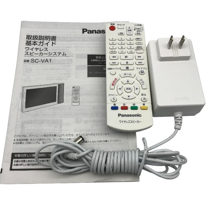 パナソニック 10インチモニター付き ワイヤレススピーカー インターネット動画対応 Bluetooth/無線LAN対応 ホワイト SC-VA1-W 中古 Y1