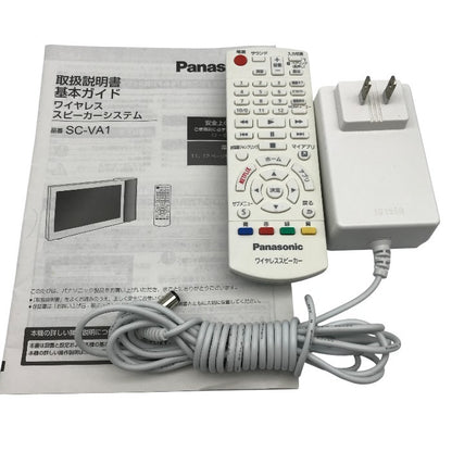 パナソニック 10インチモニター付き ワイヤレススピーカー インターネット動画対応 Bluetooth/無線LAN対応 ホワイト SC-VA1-W 中古 Y1