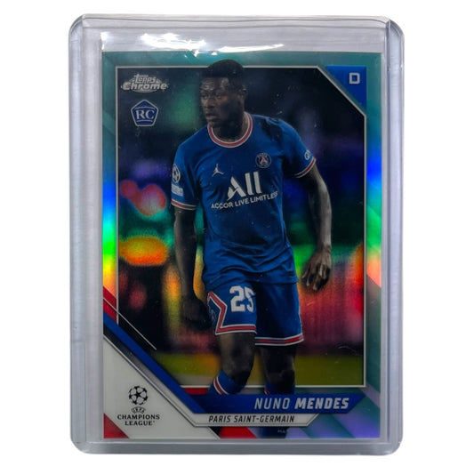 TOPPS サッカーカード CHROME NUNO MENDES PARIS SAINT-GERMAIN /199 #22 中古 IT2