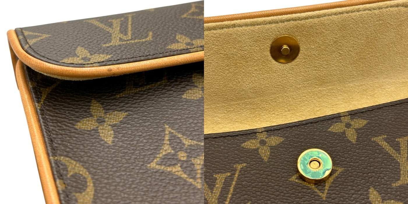 LOUIS VUITTON ルイヴィトン  モノグラム ポシェットフロランティーヌ M51855 ウエストポーチ ブランド レディース バッグ 中古 W４