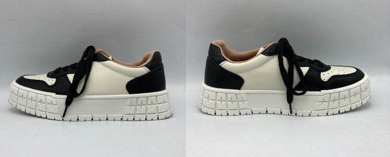RUCO LINE ルコライン プラットフォーム スニーカー GB582 NERO-BIANCO サイズ38 中古 D4