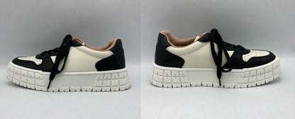RUCO LINE ルコライン プラットフォーム スニーカー GB582 NERO-BIANCO サイズ38 中古 D4