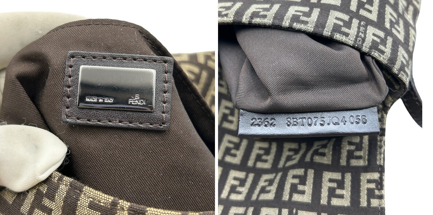 FENDI フェンディ ズッキーノ カムセポシェット ショルダーバッグ 斜め掛け 小さめ 総柄 中古 W４